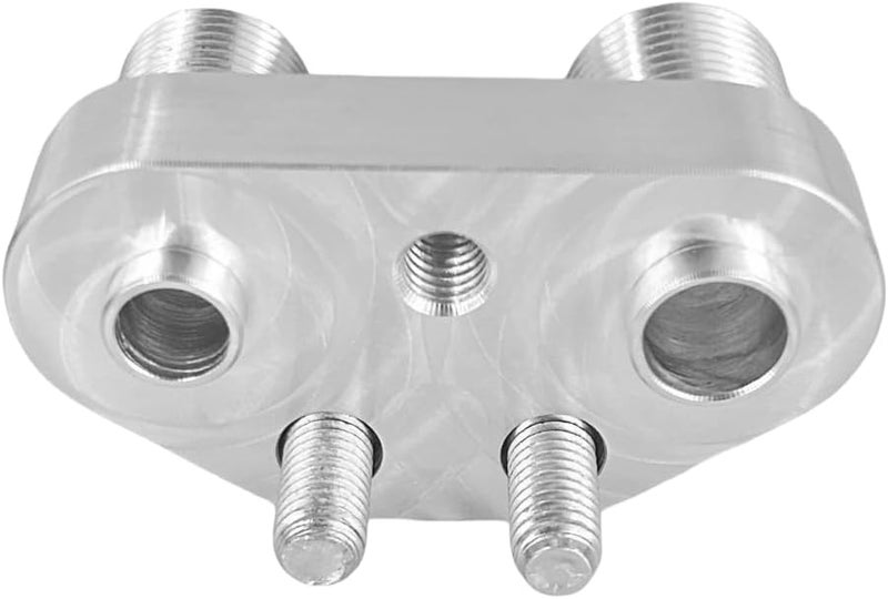MOJTBE SD7B10 7176 Sanden AC Compressor Adapter Fitting 6061-T6 Aluminum Alloy Polished Finish Silver Tone, A/C Quick Connector Fittings - Image 5
